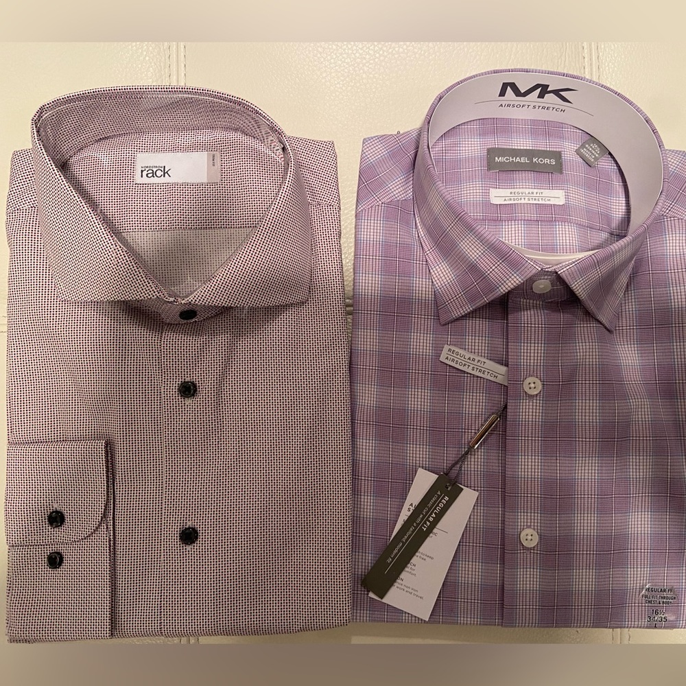 NWT Men’s Shirts 16 1/2 neck, 34/35 sleeve